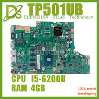kefu tp501ub motherboard for asus tp501 tp501u tp501ub tp501uq tp501ua laptop motherboard i5 5 7200u 4gb 100 test runs well