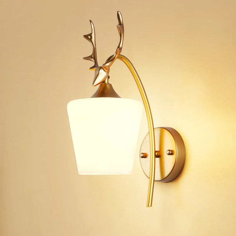 Светодиодная настенная лампа Donwei современный простой светильник в виде рогов