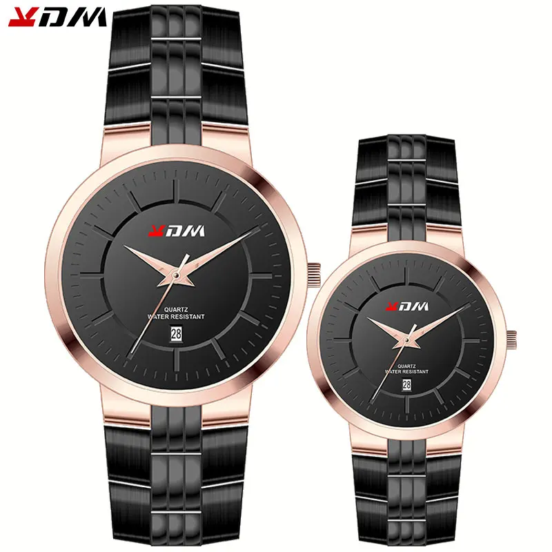 KDM парные часы модные Романтические повседневные наручные люксовый бренд