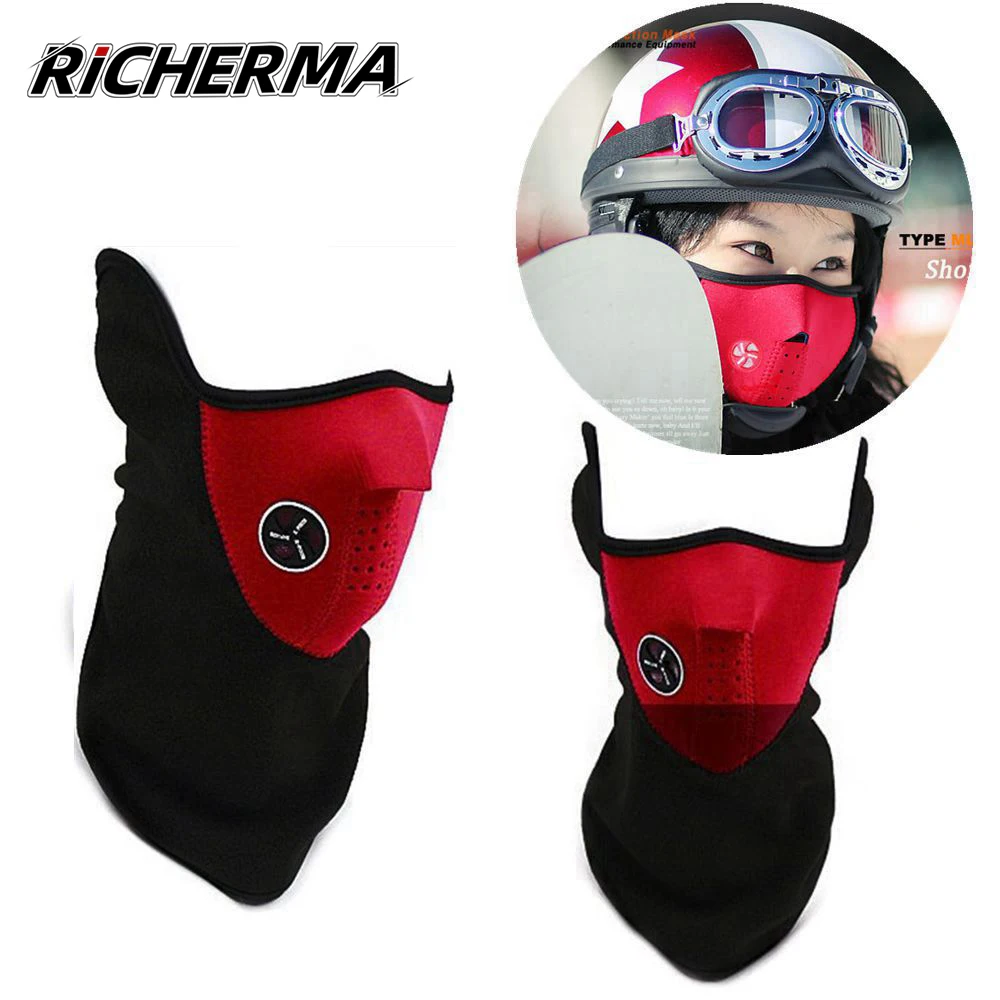 Зимняя спортивная маска для лица мотоциклетная Мужская дышащая Ветрозащитная