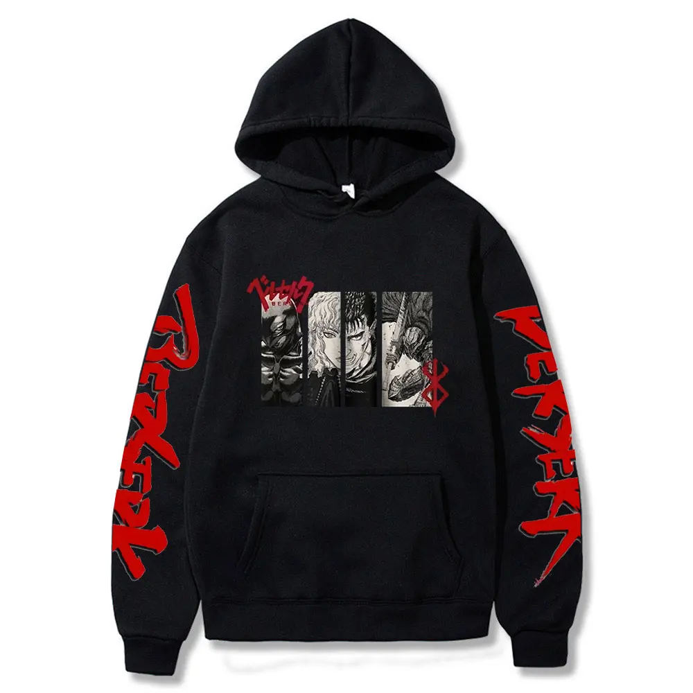 

Anime Berserk Guts Hoodies Tops Long Sleeve Hip Hop Fashion Man Hoodie Casual Pullover Sweatshirts Autumn Winter Fleece Hoody