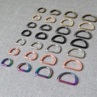 100 pcs 15mm 20mm 25mm 32mm metal belt buckle d ring for bag dog collar leash harness webbing clasp sewing garment accessories