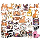 103050 шт. В упаковке мультфильм корги Шарпей, собака, милые наклейки, скейтборд, мотоцикл, гитара, ноутбук, багаж, автомобиль, ПВХ, детские наклейки, игрушки