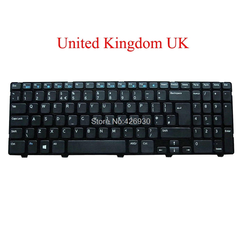 

UK Keyboard For DELL For Vostro 2521 For Inspiron 15R 5521 5537 3521 3531 3537 M531R 5535 For Latitude 3540 United Kingdom new