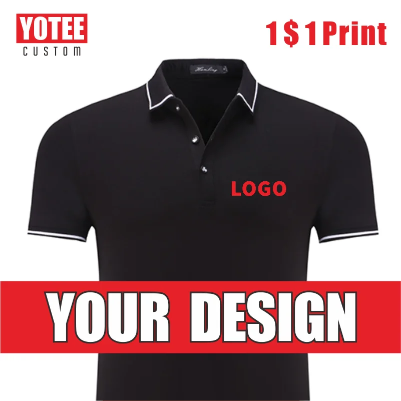 Мужская и женская рубашка-поло YOTEE Повседневная деловая рубашка с коротким