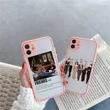 friends tv show Phone Case Matte Transparent for iPhone 7 8 11 12 s mini pro X XS XR MAX Plus cover funda