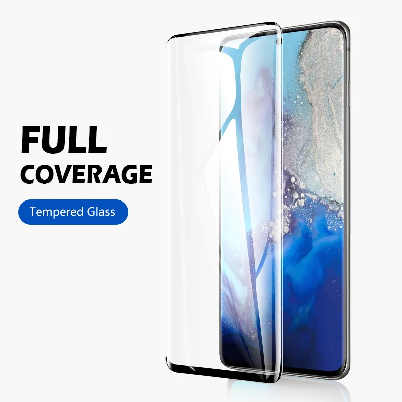 Защитное стекло закаленное для Samsung S20 Ultra S10 5G S9 Plus Note 10 + 9 | Мобильные телефоны и