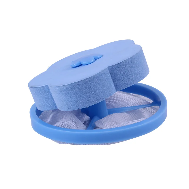 

Washing Machine Filter Screen Bag Decontamination Plum-Shaped Hair Remover Washing Machine Floating Cleaning Filter Hair Maker F