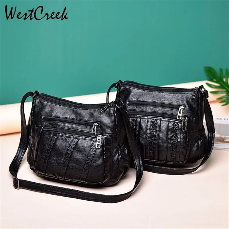 Винтажные женские сумки-мессенджеры WESTCREEK сумки через плечо для женщин женская