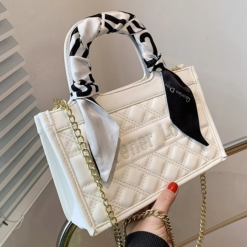 

Брендовая женская роскошная дизайнерская сумочка, модная женская сумка-мессенджер D, классические сумки через плечо с металлической цепочк...