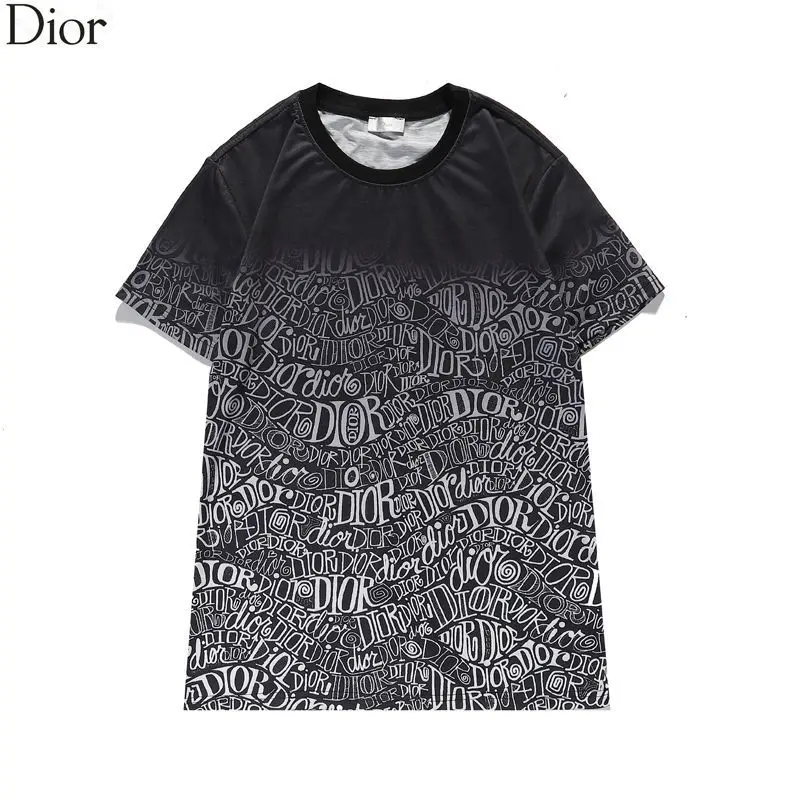 

Spring / Summer 2021 New Gradient Allover Print Half Sleeve Round Neck Casual Men's and Women's Short Sleeve T-Shirt