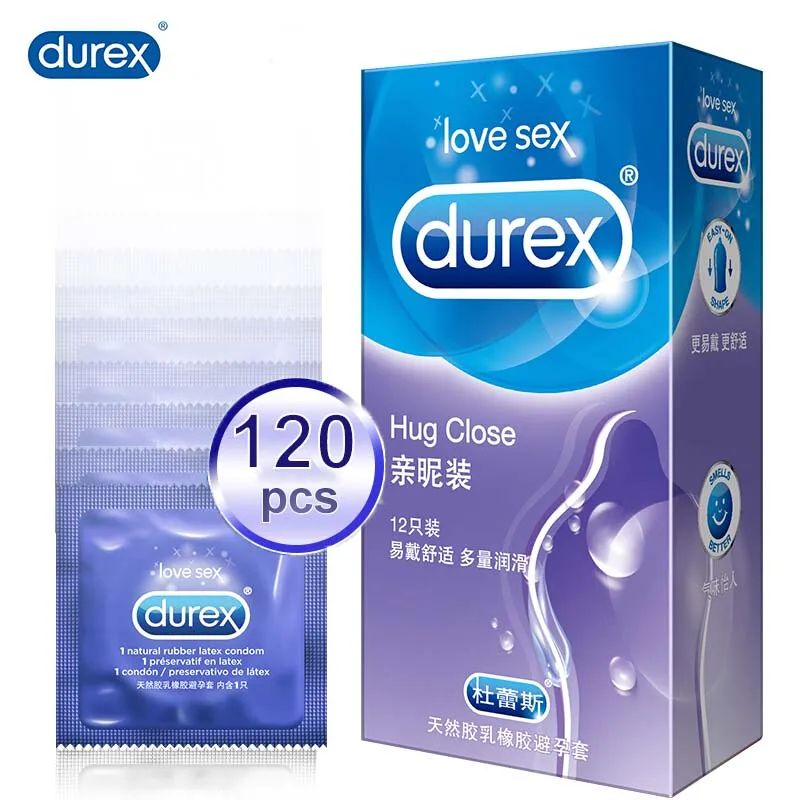 Презервативов Durex 120 шт./упак. Hug близко Ультратонкий презерватив для Для мужчин