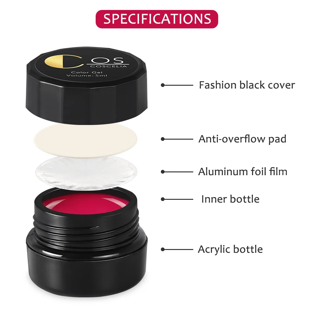 COSCLEIA 20 шт набор гель лаков для ногтей с 36 Вт УФ светодиодный светильник XSoak Off