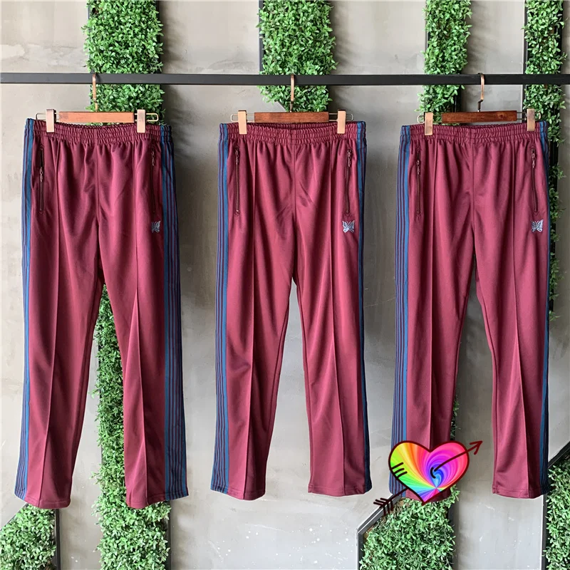 

Брюки для мужчин и женщин темно-синие с вышивкой бабочки