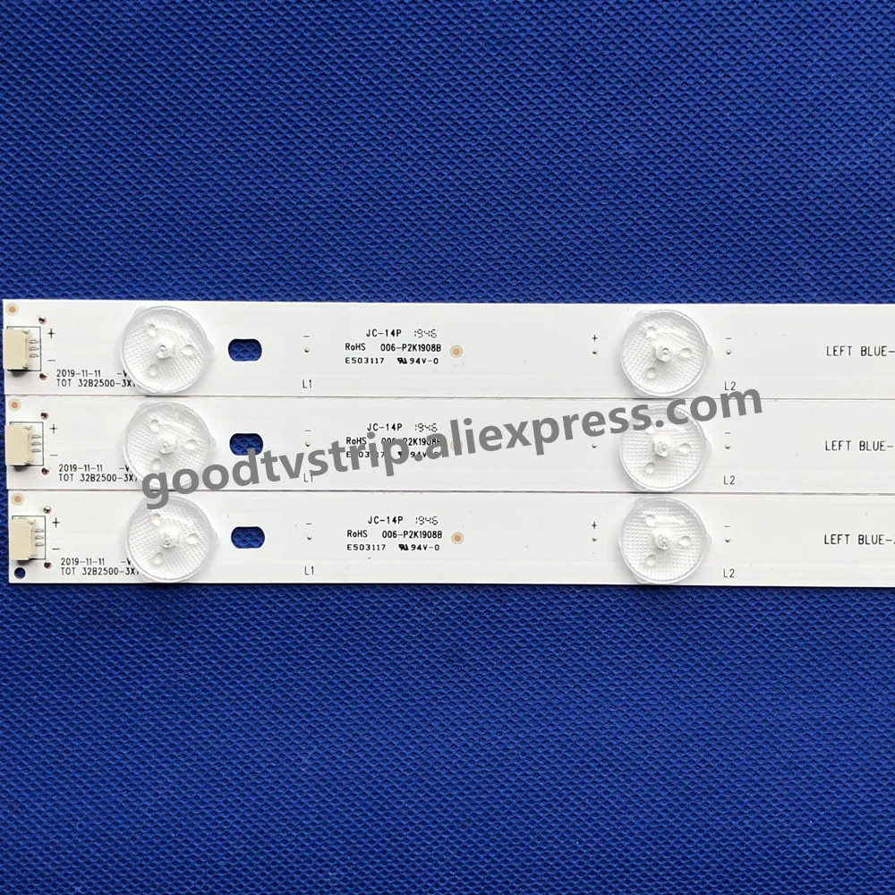 Светодиодная лента для подсветки 32L2306C TOT 32B2500-3X7 006-P2K1908B 4C-LB320T-YH5 605 мм 9 шт. - купить