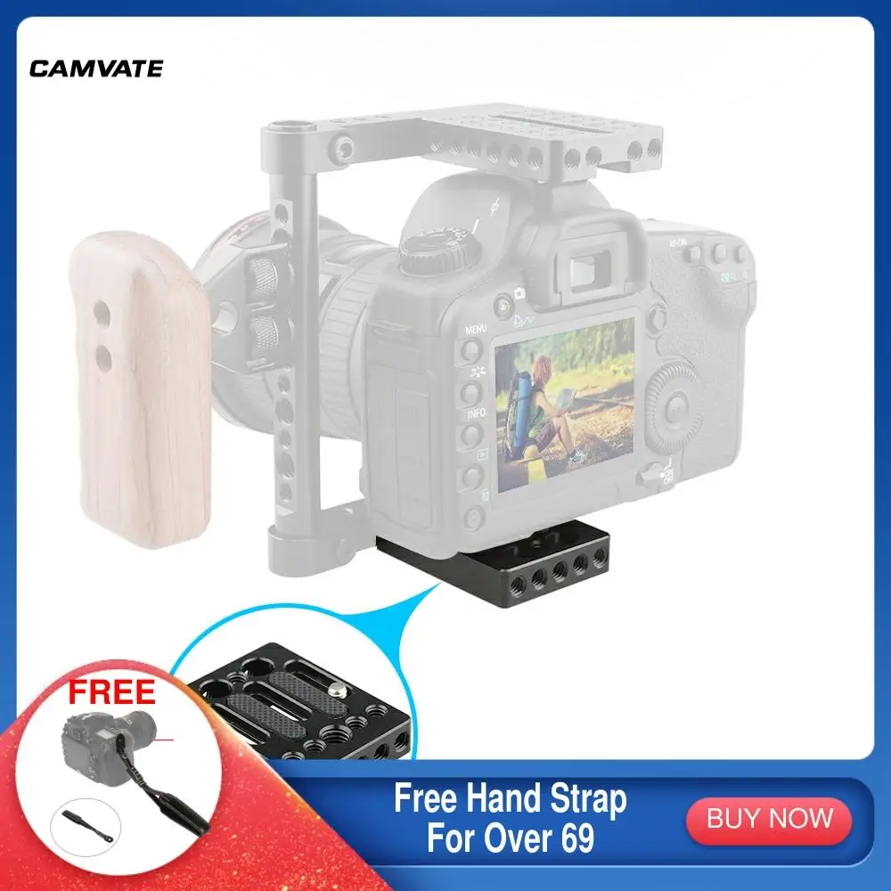 Камера CAMVATE с быстроразъемной основой для Canon M3 M5 M6 60D 70D 50D 40D 30D 6D 7D5DS 5DS R/Nikon D7000 D7100