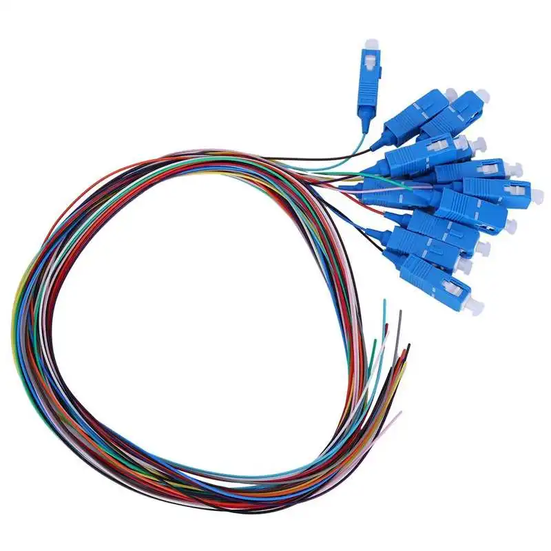 SC/UPC Fiber Pigtail Cable Sigle Mode 12-Cores SC Square Head with PVC Outer Shell for Optical Local Area Networks | Обустройство