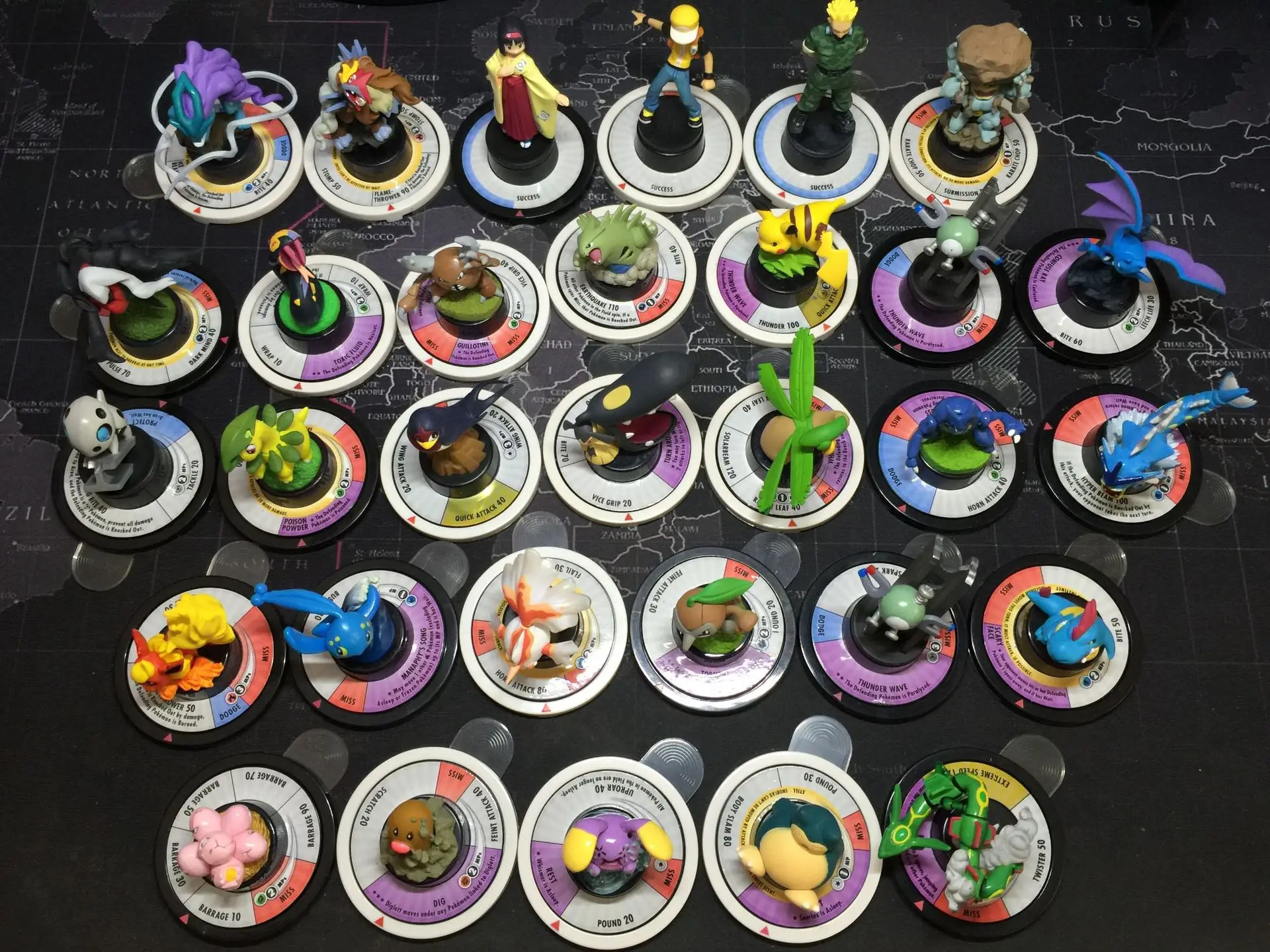 20 шт./компл. Покемон Пикачу; Чаризард Mewtwo Gengar Bulbasaur фигурка игрушка для детей случайный стиль не повторяющаяся