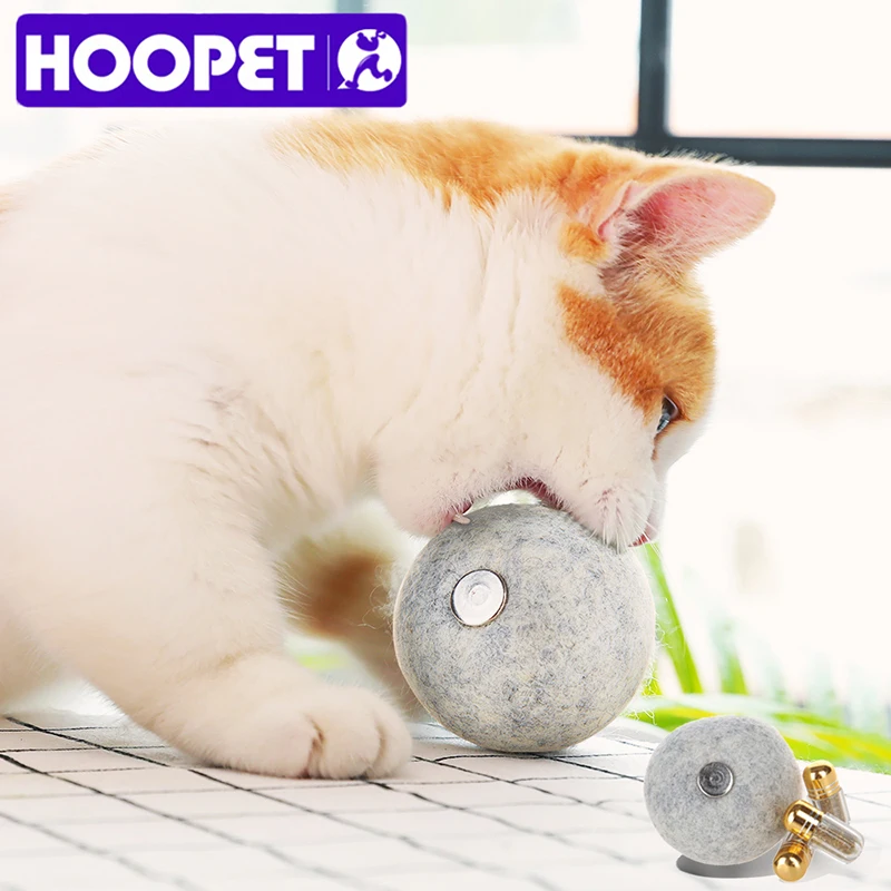 Игрушка для кошек HOOPET интерактивный мяч натуральная кошачья мята домашние