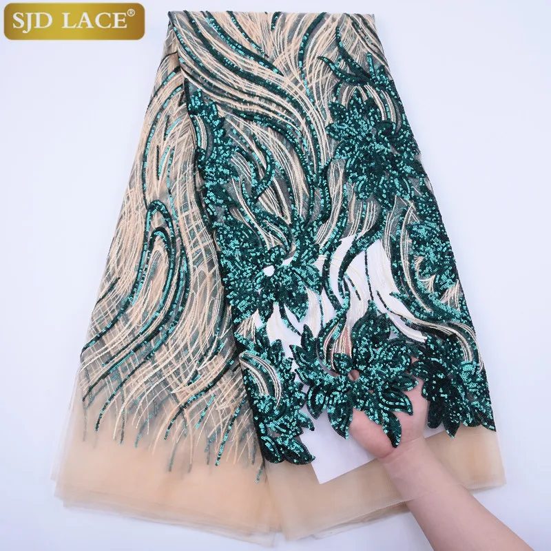 Горячая Распродажа 2019 блестки французская Тюлевая кружевная ткань