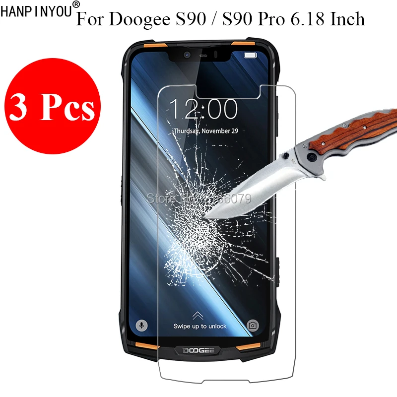 3 шт./лот новинка 9 H 2.5D закаленное стекло защита для экрана Doogee S90/S90 Pro 6 18 &quot