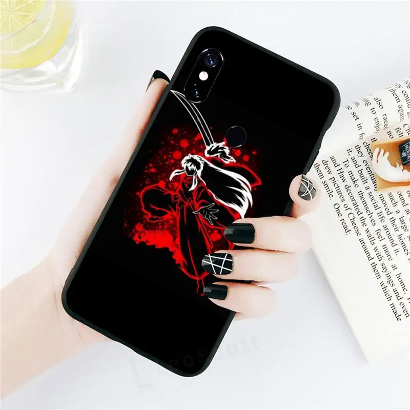 

lnuyasha Japan Anime Phone Case black For Xiaomi Redmi mi note 7 8t 9 9t 9s 8 10 10t 11 pro lite K20 max 3
