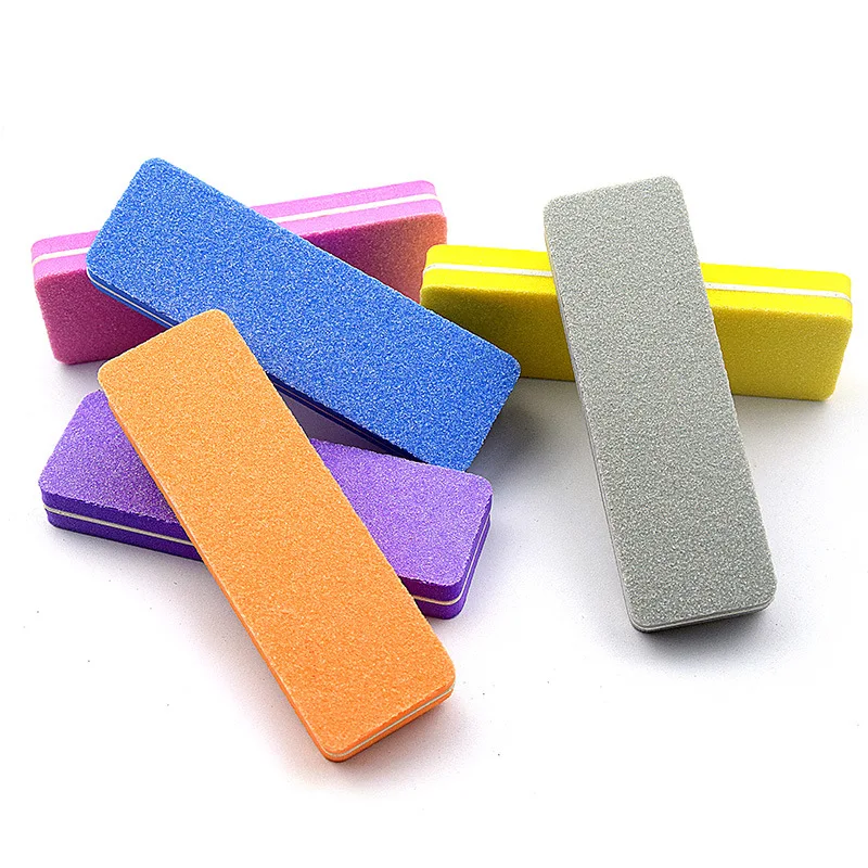 Профессиональные пилки для ногтей 3-5 шт./компл. 6 цветов зеркальная бумага мини