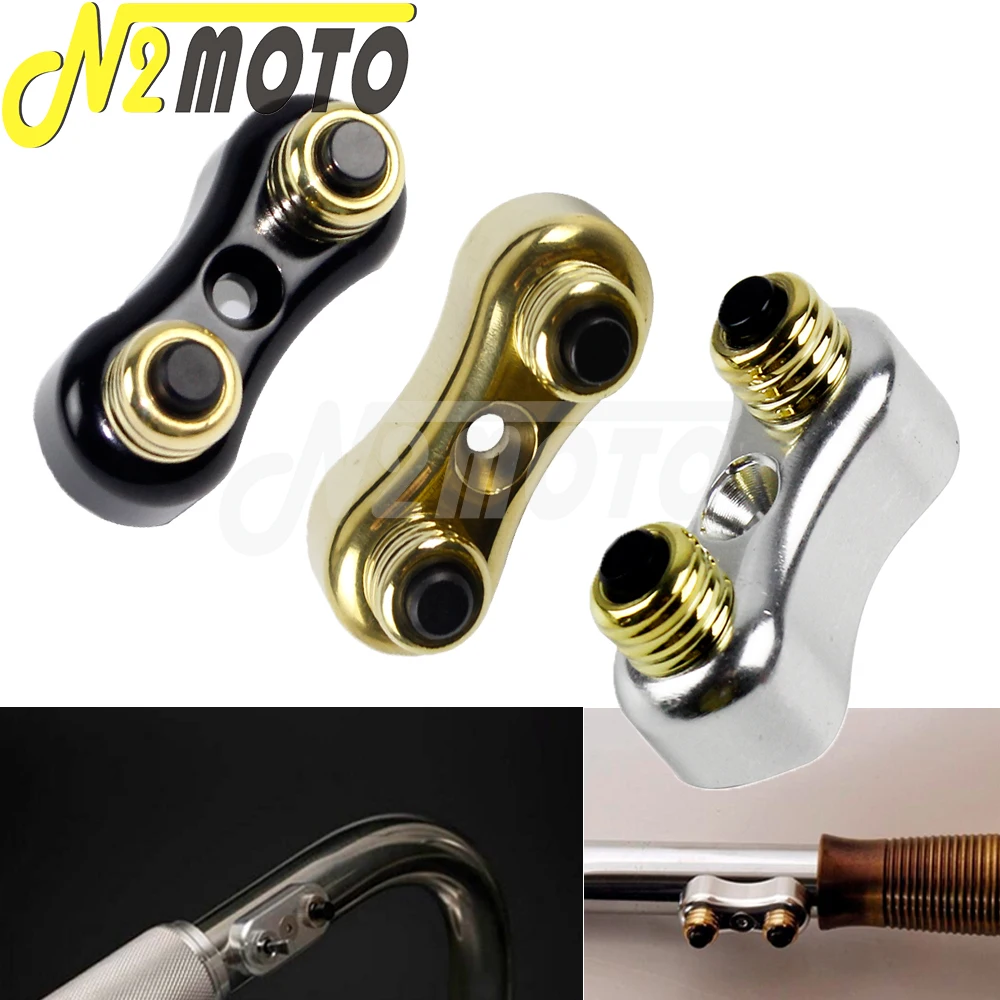 

Мотоциклетные переключатели 7/8 и 1 дюйм на руль, ретро переключатель с переключателем, двойной переключатель для Harley Cafe Racer Cruisers Chopper Yamaha