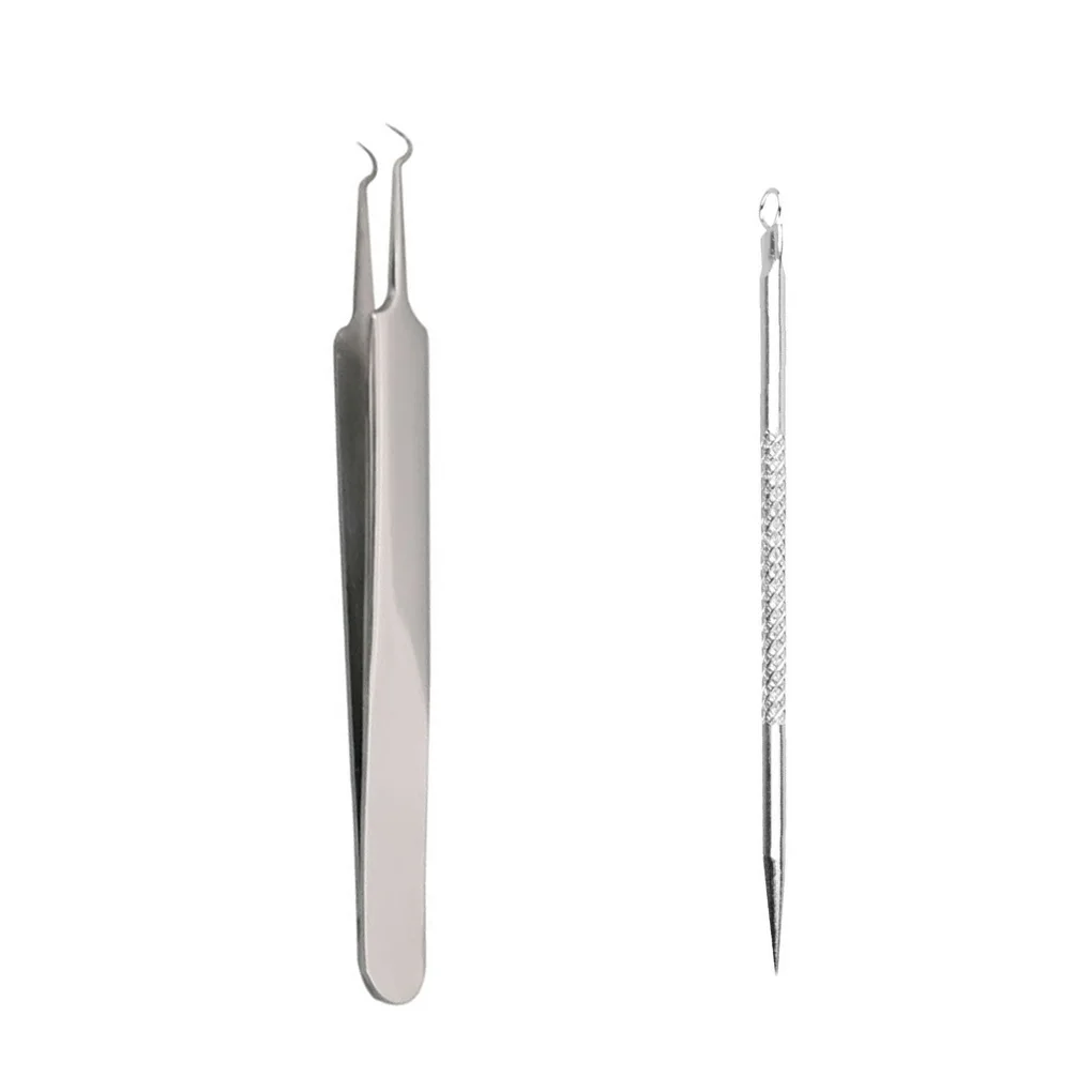 

1/2Pcs Acne Blackhead Comedone Black Spot Pimple Blemish Remover Skin Care Women Beauty Acne Treatment Pore Cleanser Needle Hook