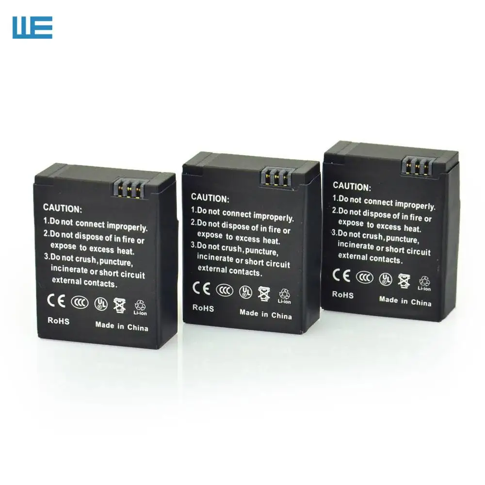 3 Аксессуары для Gopro. 1600 мАч AHDBT-302 AHDBT-301 AHDBT302 AHDBT301 AHDBT-201 Аккумулятор для GoPro HD HERO3 HERO3+ видеокамеры - Цвет: 3