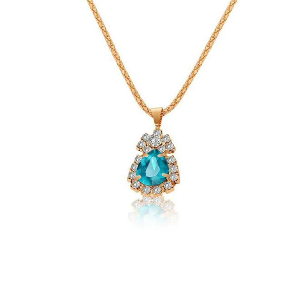 

Beautiful Shiny Green Zircon Ladies Jewelry Wedding Necklace Earrings Ring Wild Romantic Charm Valentine's Day Gift Wholesale