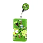 Invader Zim Милая Обложка для кредитных карт ремешок сумки выдвижной Бейдж катушка для студентов медсестер выставка зажимы для имени отделение для карт