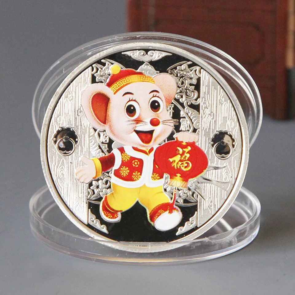 Tronzo 2020 год памятная монета цвета крысы покрытая железом серебро подарок на Новый