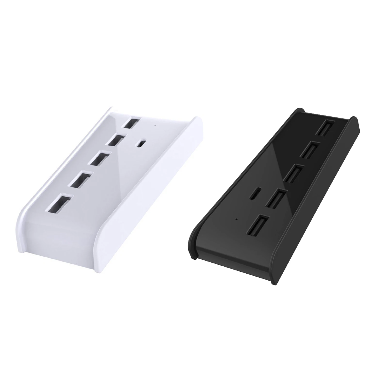 

For PS5 6 In 1 USB Hub USB Splitter Expander Hub Adapter With 5 USB A 1 USB C Ports For PlayStation 5 Digital Edition Console