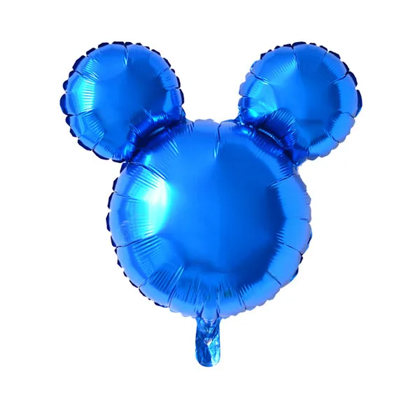 Blue 24 дюйма Микки Минни Маус фольги Воздушные шары вечерние мультфильм голова форма надувные водушные шары День рождения декоративные детские игрушки - Цвет: Blue