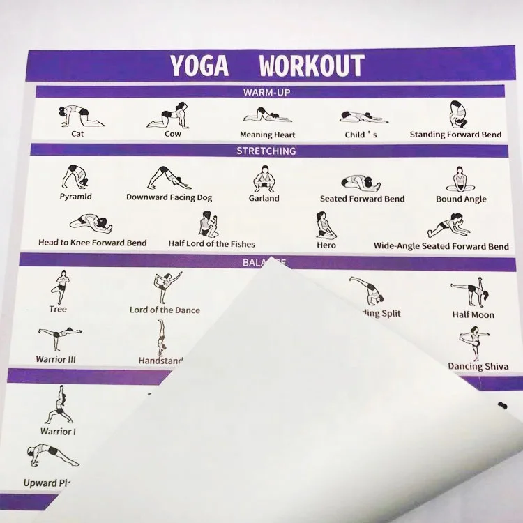 Ламинированные большой плакат для тренировки Set-идеальный Плакаты домашнего