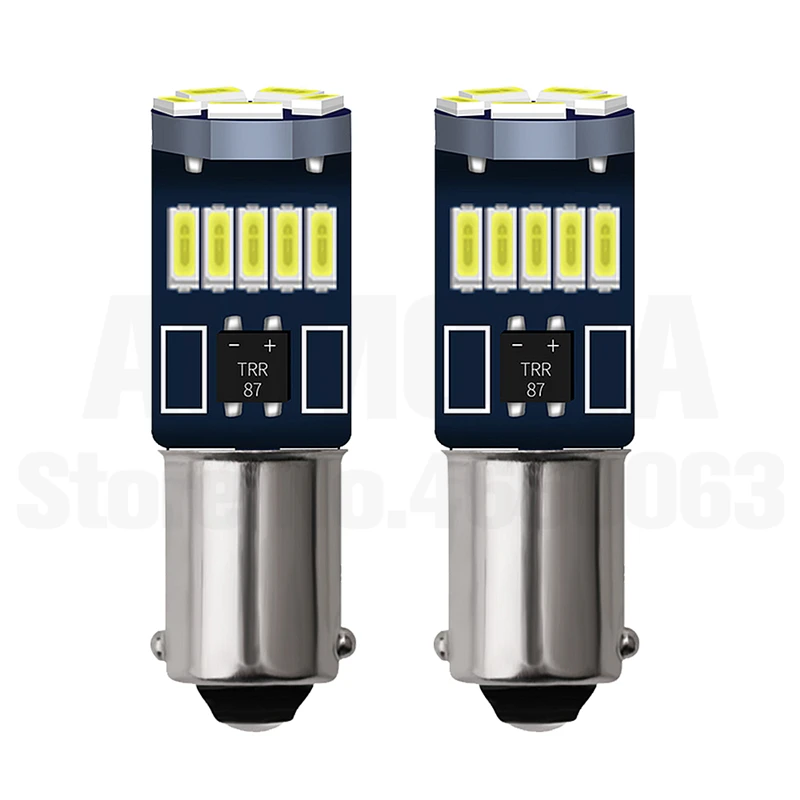 White 2x BA9S T4W светодиодный автомобильный светильник лампочка T2W T3W H5W интерьер автомобиля светодиодный номерной знак светильник 2 светодиодный 2835 SMD DC12V 12913 12910 12929 - Испускаемый цвет: White
