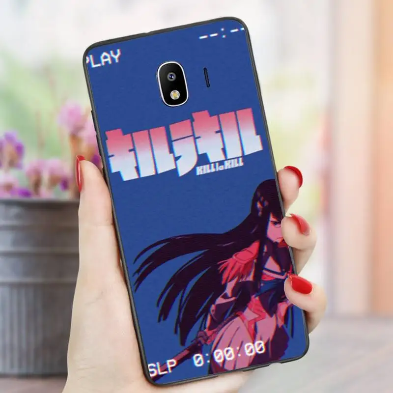 

Vaporwave Glitch Anime Phone Case For samsung Galaxy J7 J8 note 5 7 8 9 10 20 lite plus pro Black Soft nax fundas cover