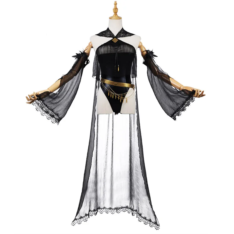 Costume Игра Arknights Сияющий карнавальный костюм женский купальный костюм новая кожа Тихая Полночь Хэллоуин карнавальные костюмы - Цвет: Costume
