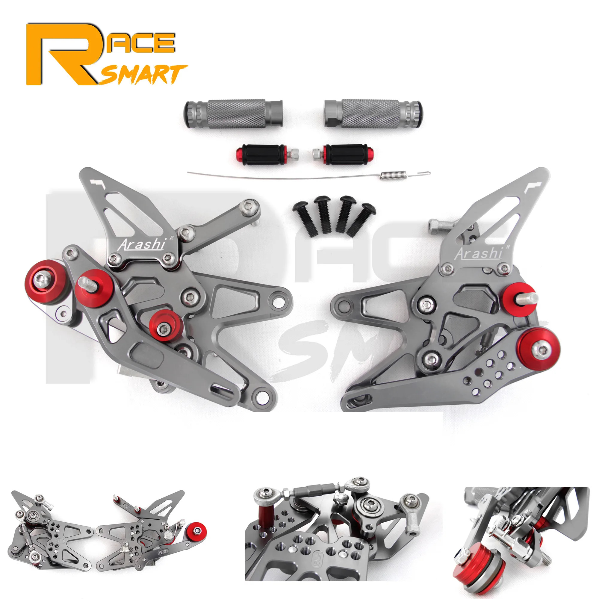 Для DAYTONA 675 R 2013-2018 2014 2015 CNC Регулируемая Задняя подставка для ног подставки педаль