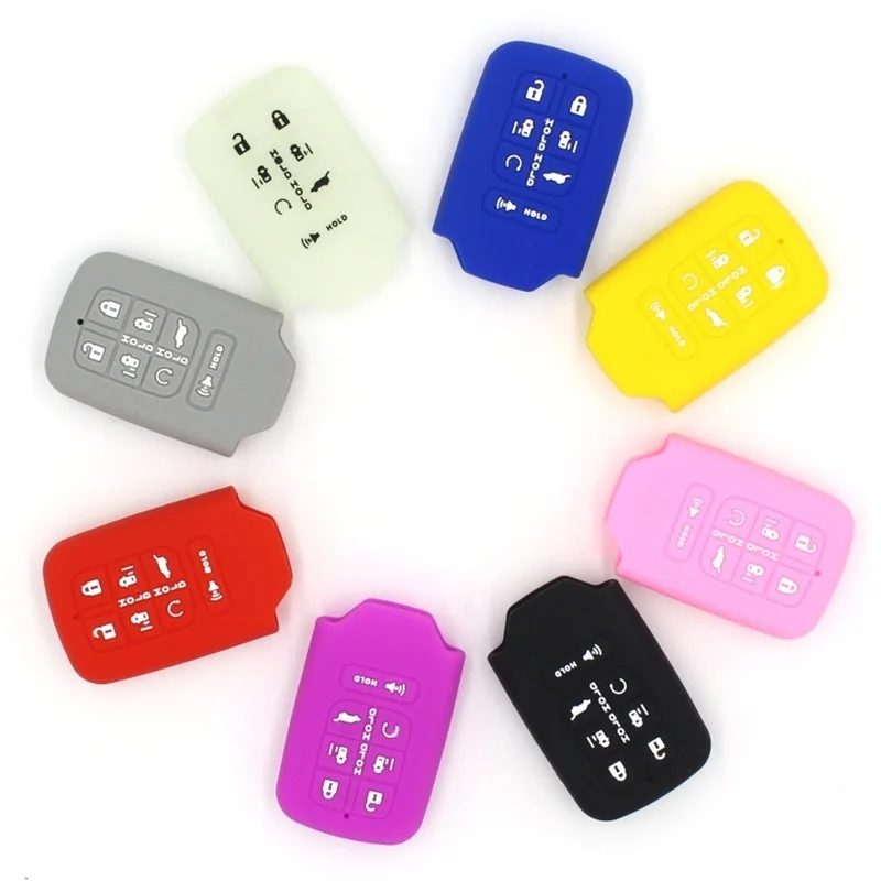 Силиконовый чехол без ключа для автомобиля 6/7 кнопок Honda Civic Accord Pilot odysley Freed Elysion MPV