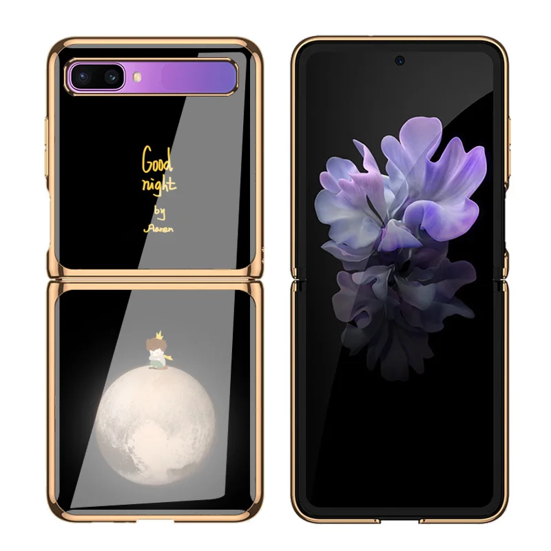 lovely cartoon case for samsung z flip 5g cover luxury f7000 tempered glass shockproof shell for samsung z flip f7070 case free global shipping