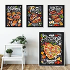 Настенный художественный постер с изображением еды, ресторана, кафе, мелов, мексиканская Картина на холсте, художественная пиццерия, кухня, современные картины для домашнего декора
