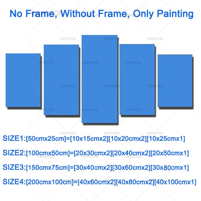 4 шт. настенные постеры и картины на холсте | Дом сад