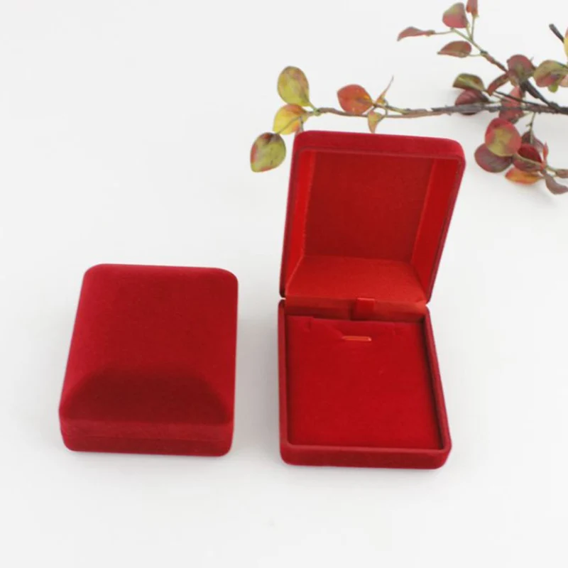Подарочная коробка для ювелирных изделий ожерелья бархатная Свадебная Подвеска