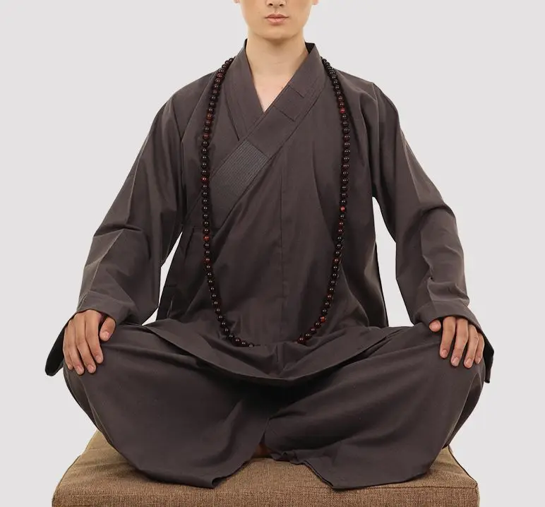 Унисекс Зимние теплые хлопковые и льняные буддистские костюмы shaolin monk kung fu боевые