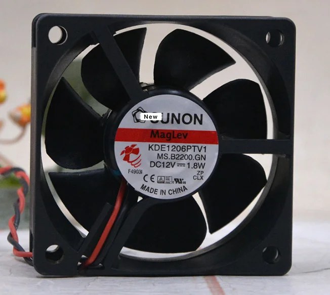 

for SUNON KDE1206PTV1 MS.B2200.GN DC 12V 1.8W 60x60x25mm Server Cooling Fan