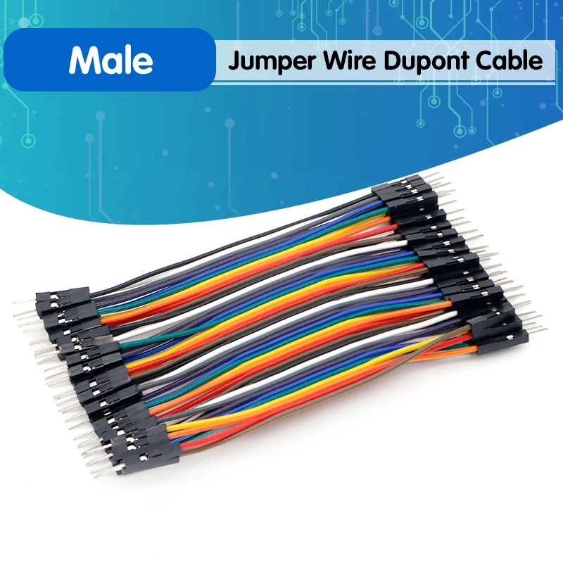 40-шт./лот 10 см 2 54 мм 1-контактный Джампер Папа-папа кабель Dupont | Электроника