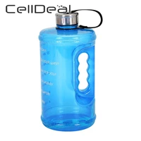 large capacity 2 2l sports water bottle with locking flip flop lid outdoor gym shaker bottles training drink cup water cup jug