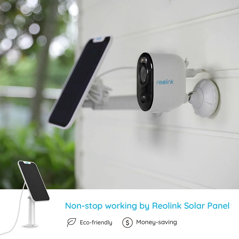 Reolink Argus 3 с Панели солнечные 1080P Перезаряжаемые Батарея Камера прожектор Цвет